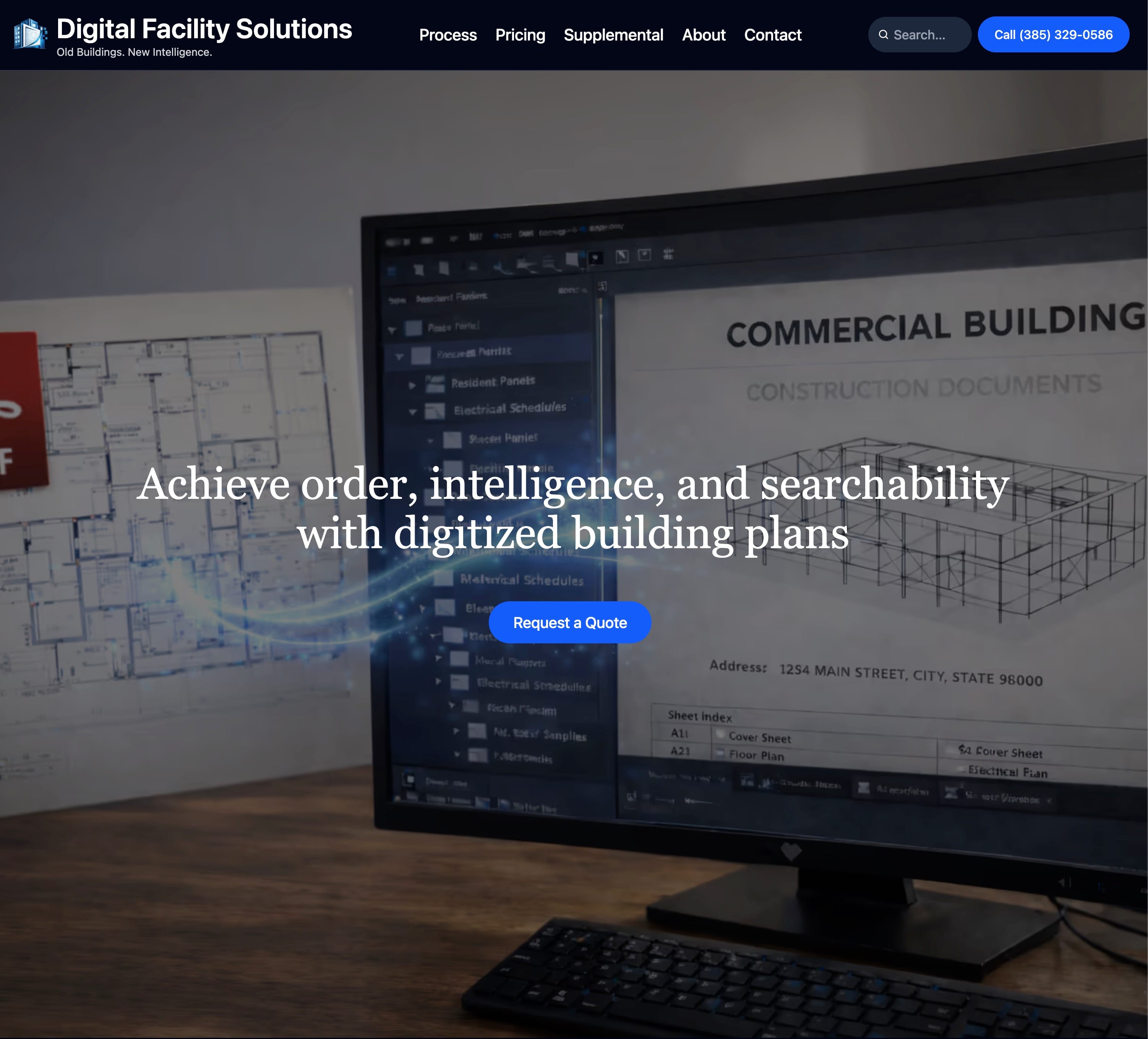 Digital Facility Solutions website