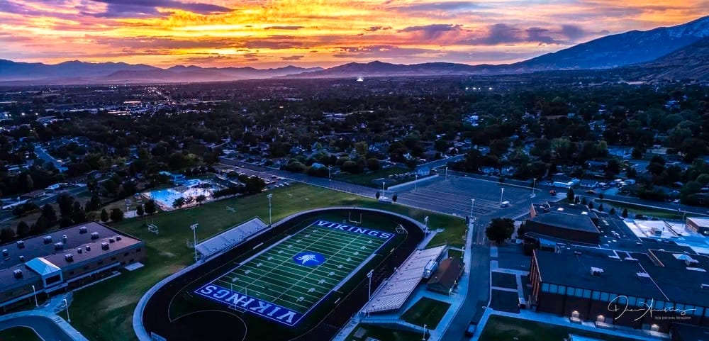 Utah landscape with text overlaid that says Website Design and Local Services in Utah County & Salt Lake County