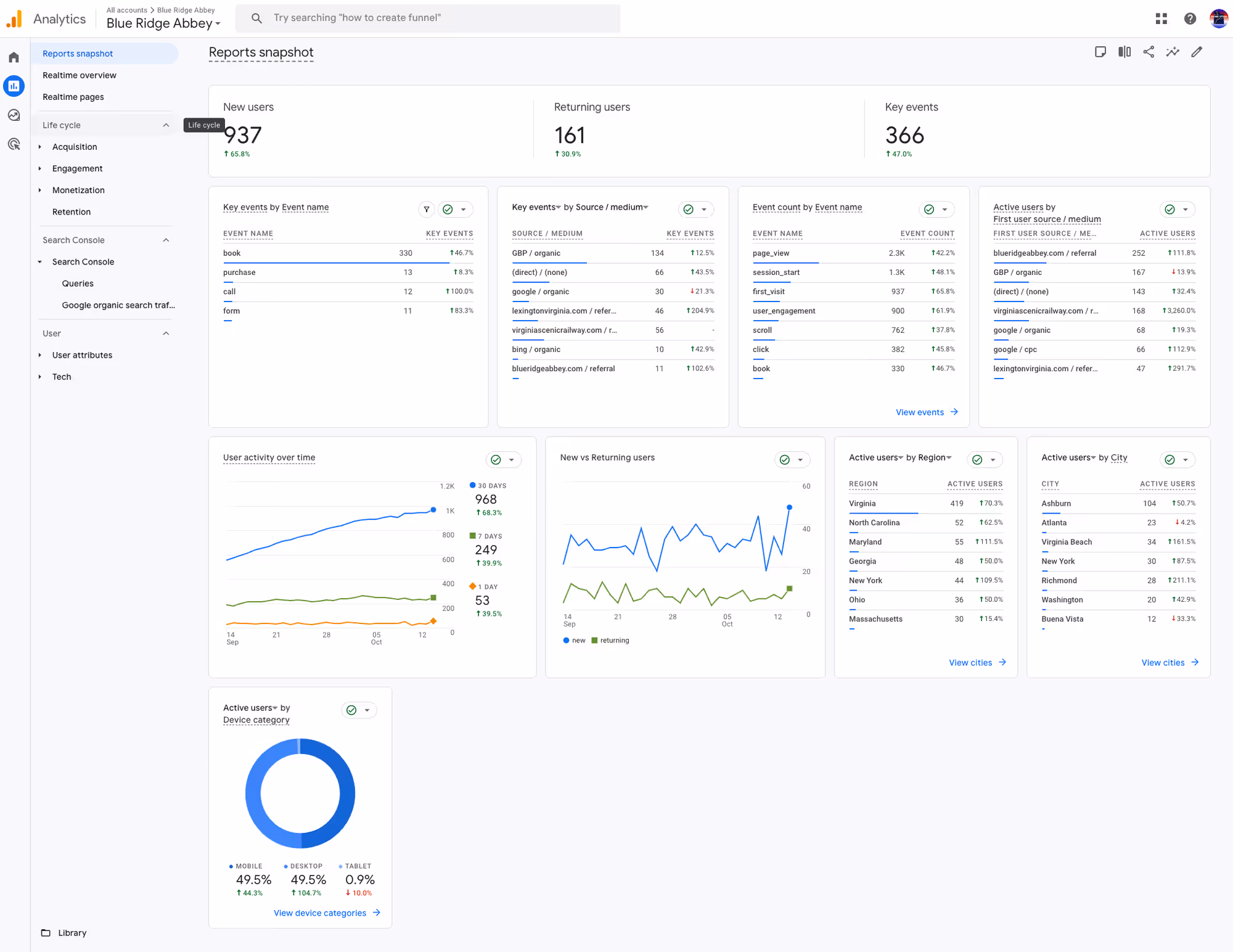 Local marketing analytics report